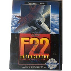 F22  interceptor Advanced technical fighter sega genesis game 1991 READ